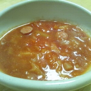 残り野菜deミネストローネ♪